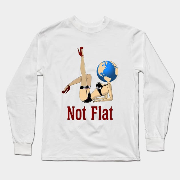 Not Flat Long Sleeve T-Shirt by Carnero